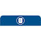 Hinweistafel für konfigurierbare Recyclingstation von Rubbermaid, für 125 Liter Behältereinheit, B 610 x H 203 x T 20 mm, Papier, blau