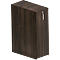 Hochcontainer Big Tower BEXXSTAR, 3 Regalfächer, rechts, abschließbar, B 400 x T 800 x H 1155 mm, Walnuss-Dekor