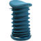 Hocker Topstar® Sitness 4D, für bewegtes & ergonomisches Sitzen, Federmechanik, sitzhöhenverstellbar, B 375 x T 360 x H 530-640 mm, Stoffbezug blau