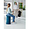 Hocker Topstar® Sitness 4D, für bewegtes & ergonomisches Sitzen, Federmechanik, sitzhöhenverstellbar, B 375 x T 360 x H 530-640 mm, Stoffbezug in diversen Farben