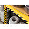 Hoekbeschermingsprofiel Durable C25R, halfrond, voor binnen en buiten, kleefoppervlak 25 mm aan elke kant, L 1000 x B 40 mm, PU schuim, geel/zwart