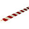 Hoekbeschermprofiel type E, 5 m/rol, wit/rood