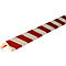 Hoekbeschermprofiel type H +, 1 m/stuk, wit/rood
