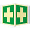 Hoekbord met EHBO-symbool
