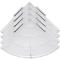 Hoeken voor vloerrooster Yoga Rost®, zilver, 4 stuks