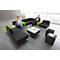 Hoekfauteuil Wall In, zwart