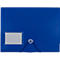 Hoekmappen FolderSys JUMBO, A4, B 240 x H 320 mm, 3 binnenflappen &amp; elastische sluiting, polypropyleen, dikte 0,42 mm, blauw, 10 st.