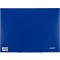 Hoekmappen FolderSys JUMBO, A4, B 240 x H 320 mm, 3 binnenflappen &amp; elastische sluiting, polypropyleen, dikte 0,42 mm, blauw, 10 st.