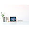 Hoekstopcontactstrip brennenstuhl® estilo, 4-voudig + USB-laadfunctie, IP20, met kabel &amp; kleefkussens, L 70 x B 100 x H 300 mm, wit-zilver