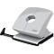 Gray hole punch with black handle and 'novus' brand.