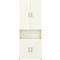 Home Kantoorkast TEMPIO, van hout, 4 deuren, 2 laden, 6 OH, B 800 x D 340 x H 2130 mm, wit/wit