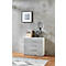 Home Kantoorkast TEMPIO, van hout, 4 laden, 2 OH, B 800 x D 340 x H 720 mm, wit/beton