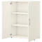 Home Office Aktenschrank TEMPIO, aus Holz, 2 Türen, 3 OH, B 800 x T 340 x H 1070 mm, weiß/weiß