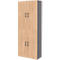 Home Office classeur TEMPIO, en bois, 4 portes, 6 OH, L 800 x P 340 x H 2130 mm, anthracite/chêne caryer