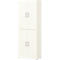 Home Office classeur TEMPIO, en bois, 4 portes, 6 OH, L 800 x P 340 x H 2130 mm, blanc/blanc