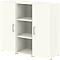 Home Office dressoir TEMPIO, van hout, 2 deuren, 1 legplank, 3 OH, B 1200 x D 340 x H 1070 mm, wit/wit