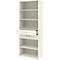 Home Office étagère combinée TEMPIO, en bois, 2 tiroirs, 6 OH, L 800 x P 330 x H 2130 mm, blanc/blanc