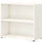 Home Office Regal TEMPIO, aus Holz, 2 Fächer, 2 OH, B 800 x T 340 x H 720 mm, weiß