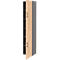 Home Office Schrank TEMPIO, aus Holz, 2 Türen, 6 OH, B 400 x T 340 x H 2130 mm, anthrazit/Hickory Eiche