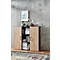 Home Office Sideboard TEMPIO, aus Holz, 2 Türen, 1 Regal, 3 OH, B 1200 x T 340 x H 1070 mm, anthrazit/ Hickory Eiche 
