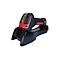 Ein kabelloser Barcode-Scanner in Schwarz und Rot steht in einer schwarzen Ladestation. Das Honeywell-Logo ist deutlich sichtbar.
