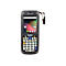 Handscanner in Schwarz mit Bildschirm und Tastatur. An der Oberseite ist ein Textilband befestigt.