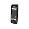 Ein schwarzes Smartphone, auf dem Google und Honeywell Logos zu sehen sind. Roter Knopf an der Seite.