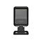 Scanner de codes-barres noir avec le logo Honeywell, sur fond blanc.
