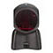 Schwarzer Barcode-Scanner, rote Laser-Lichter.