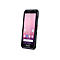 Schwarzes Smartphone mit pinkfarbenem Hintergrund. Honeywell-Logo unten. 5G Symbol oben.