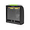 Scanner de codes-barres noir avec logo Honeywell et symboles de volume et de musique.