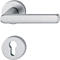 HOPPE Hamburg 1700/42KB/42KBS beslaggarnituur, aluminium F1, PZ DIN L/R, greeplengte 129 mm, voor deurdikte 37-47 mm
