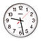 Horloge murale à quartz, Ø 250 mm, blanc
