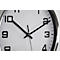 Horloge murale à quartz, Ø 300 mm, en acier inoxydable 
