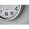Horloge murale à quartz, Ø 300 mm, en acier inoxydable
