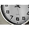 Horloge murale à quartz, Ø 300 mm, en acier inoxydable
