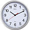 Horloge murale à quartz Maul MAULrun, ronde, pour l'intérieur, chiffres arabes, minutes &amp; unités d'heure, ∅ 252 mm, plastique &amp; verre minéral, argenté-blanc-noir, pile incluse