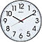 Horloge murale radio Maul MAULclimb, ronde, pour l'intérieur, très grands chiffres arabes, minutes &amp; unités d'heure, ∅ 470 mm, plastique &amp; verre minéral, noir-blanc-noir, pile incluse