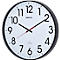 Horloge murale radio Maul MAULclimb, ronde, pour l'intérieur, très grands chiffres arabes, minutes &amp; unités d'heure, ∅ 470 mm, plastique &amp; verre minéral, noir-blanc-noir, pile incluse