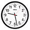 Horloge murale radio-pilotée, Ø 300 mm, noir