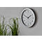 Horloge murale radio-pilotée, en plastique, fonctionnement à piles