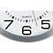 Horloge murale Unilux MOON gris métal, 30 cm, cadran éclairé, fonctionnement sur piles et secteur