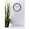 Horloge murale UNILUX Pop avec mouvement à quartz silencieux, Ø 30 cm, cadre en plastique ABS, noir