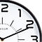 Horloge murale Unilux POP noire, diamètre : 30,5 cm, mouvement à quartz, aiguilles silencieuses, pile incluse