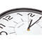 Horloge murale Unilux POP noire, diamètre : 30,5 cm, mouvement à quartz, aiguilles silencieuses, pile incluse