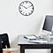Horloge murale Unilux POP noire, diamètre : 30,5 cm, mouvement à quartz, aiguilles silencieuses, pile incluse