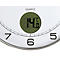 Horloge murale UNILUX Tempus, avec thermomètre, quartz, Ø 30,5 cm, gris métal