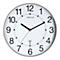 Horloge murale UNILUX Wave, radio, Ø 30 cm, gris métal