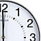 Horloge murale UNILUX Wave, radio, Ø 30 cm, gris métal