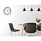 Horloge murale UNILUX Wave, radio, Ø 30 cm, gris métal